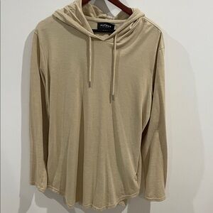 PacSun Beige Hooded Dropcut pullover